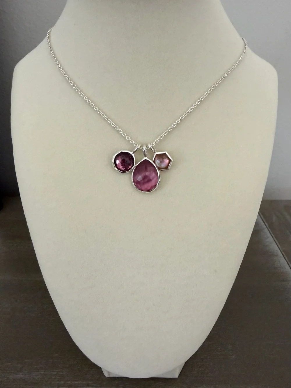 IPPOLITA Sterling Silver Wonderland 3-Stone Charm Necklace NWT Authentic